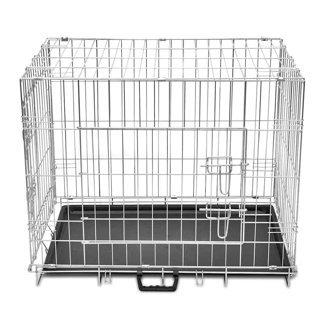 Vidaxl - Cage métallique et pliable pour chiens L vidaXL 170217 - Imagen 2