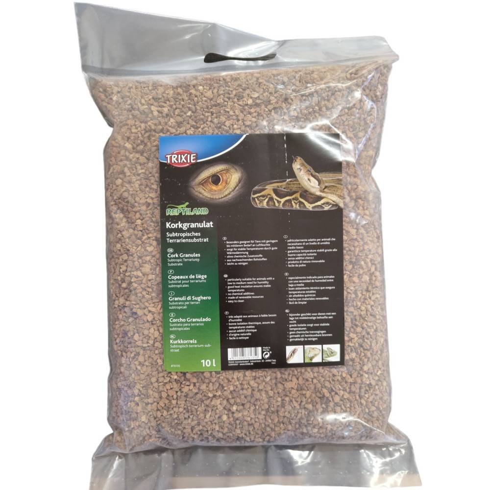 Trixie - Trixie - Copeaux de liège 10 litre substrat pour terrariums subtropicales - Imagen 1