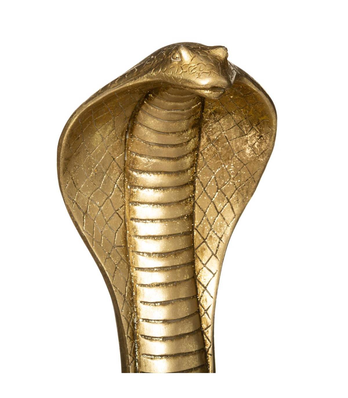 Objet décoratif  Cobra en Résine Doré H 36 cm - Image 2