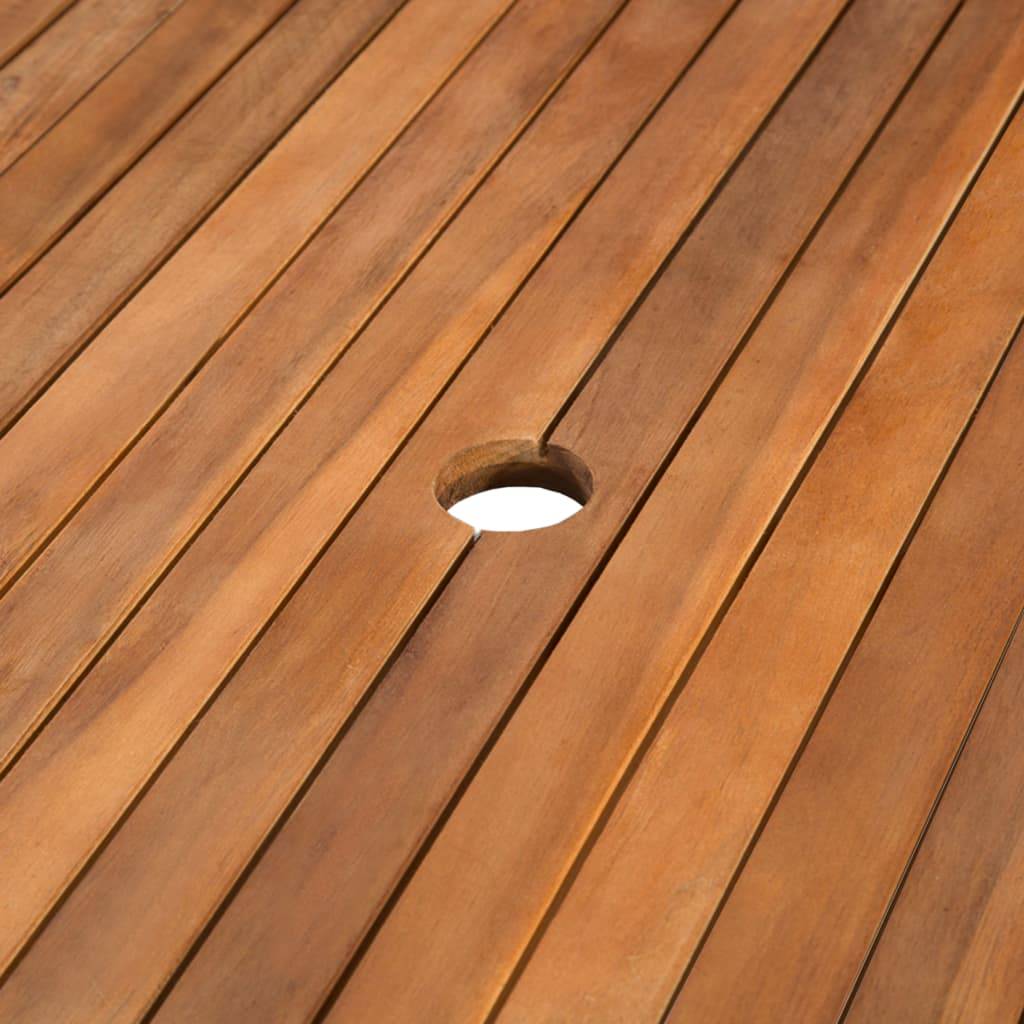 Grande Table de Jardin Rectangulaire 200x100 cm en Bois d'Acacia Massif, pour 8 à 10 Personnes, Robuste et Durable – ComfortXL Outdoor Living - Image 4