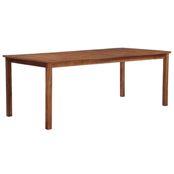 Grande Table de Jardin Rectangulaire 200x100 cm en Bois d'Acacia Massif, pour 8 à 10 Personnes, Robuste et Durable – ComfortXL Outdoor Living - Image 1