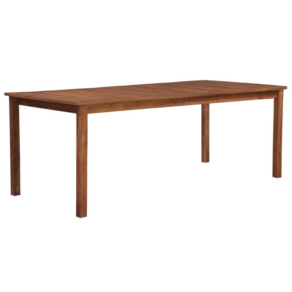Grande Table de Jardin Rectangulaire 200x100 cm en Bois d'Acacia Massif, pour 8 à 10 Personnes, Robuste et Durable – ComfortXL Outdoor Living - Image 1