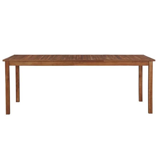 Grande Table de Jardin Rectangulaire 200x100 cm en Bois d'Acacia Massif, pour 8 à 10 Personnes, Robuste et Durable – ComfortXL Outdoor Living - Image 2