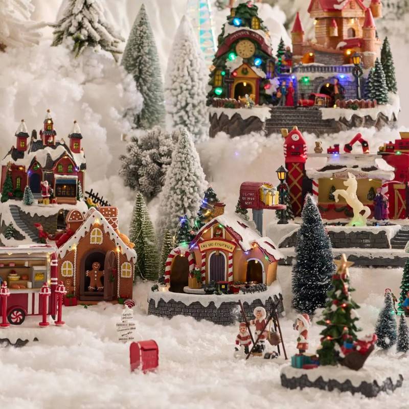 Feeric Christmas - Village lumineux poste du Père Noël 20 LED H.21cm - Feeric Lights & Christmas - Imagen 2