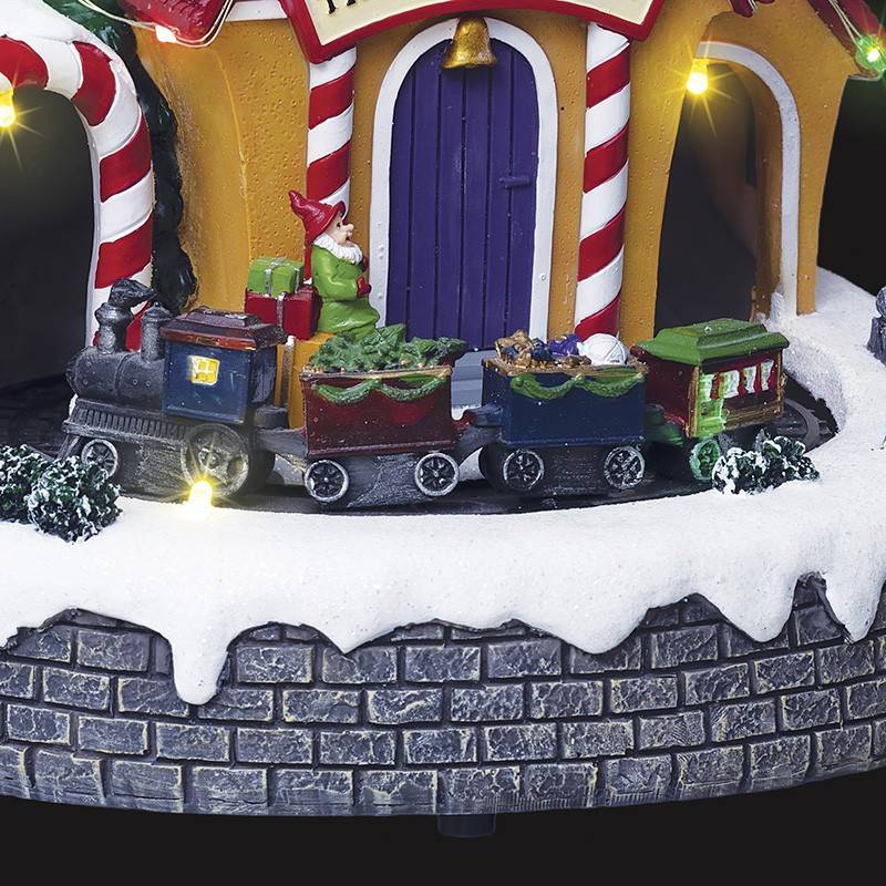 Feeric Christmas - Village lumineux poste du Père Noël 20 LED H.21cm - Feeric Lights & Christmas - Imagen 5