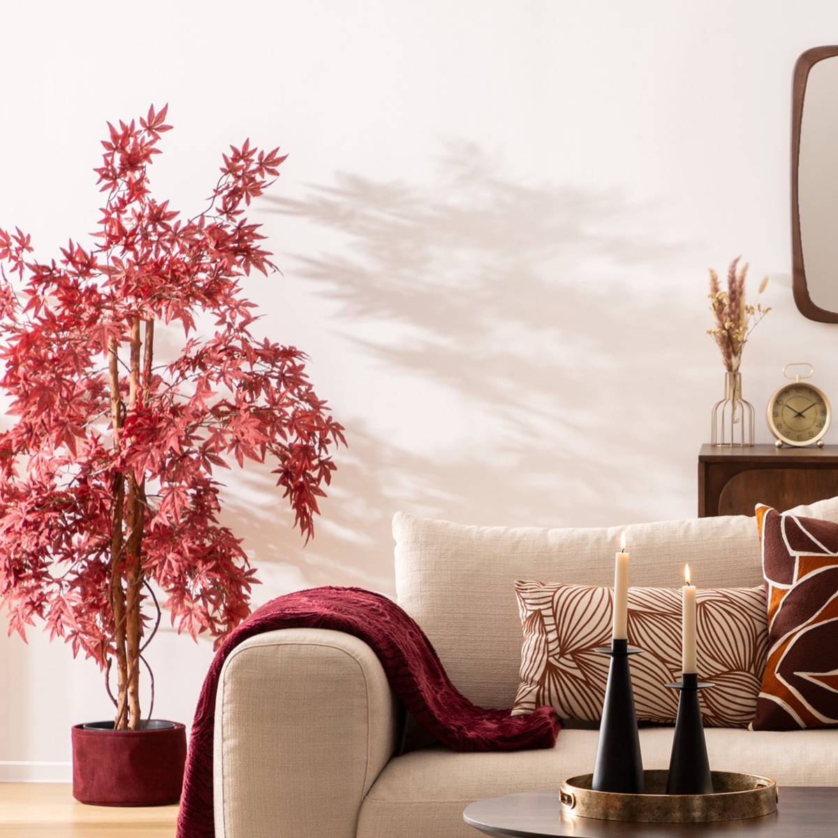 Atmosphera - Érable artificiel d'automne James pot noir H150cm - Atmosphera Créateur d'intérieur - Imagen 1