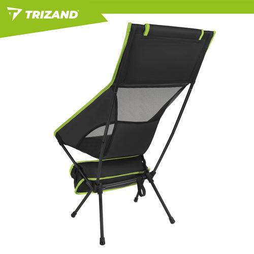Chaise de pêche 41x52x86cm noire Trizand - Image 2