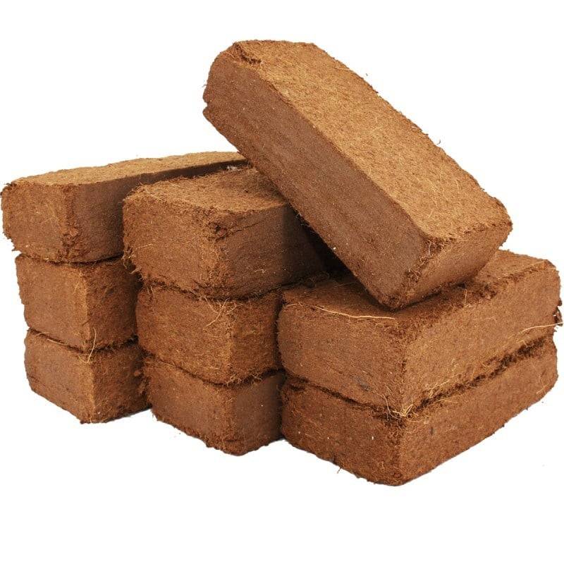 Ferme Du Moutta - Pack de 9 blocs de fibre de coco 9L, 81L de substrat sans additif pour vers - Image 1