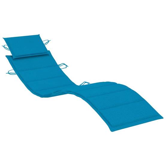 Helloshop26 - Lot de 2 transats chaise longue bain de soleil lit de jardin terrasse meuble d'extérieur avec coussins bois d'acacia solide - Imagen 6