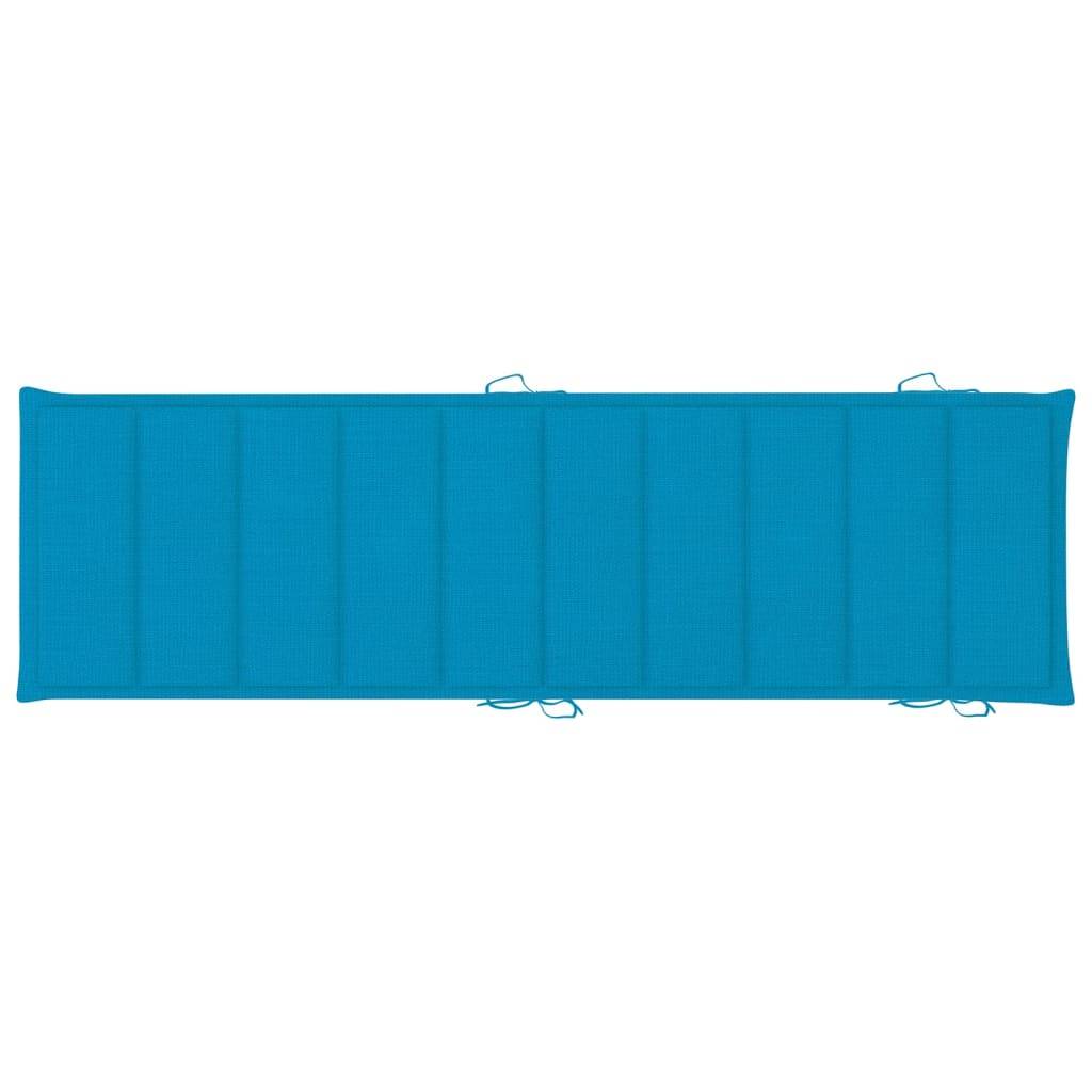 Helloshop26 - Lot de 2 transats chaise longue bain de soleil lit de jardin terrasse meuble d'extérieur avec coussins bois d'acacia solide - Imagen 9