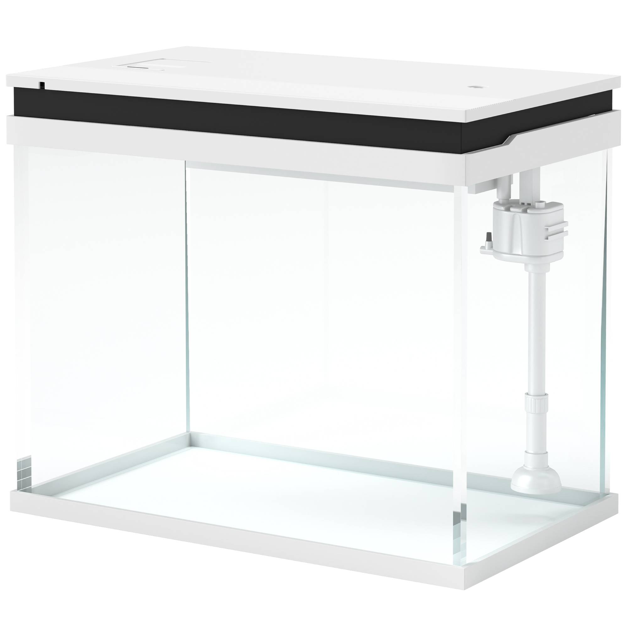 Sans Marque - Aquarium 43L en Verre Trempé avec Tapis de Protection Pour Poissons, Crevettes, Tortues, 50 x 30 x 30 cm, Transparent - Image 2
