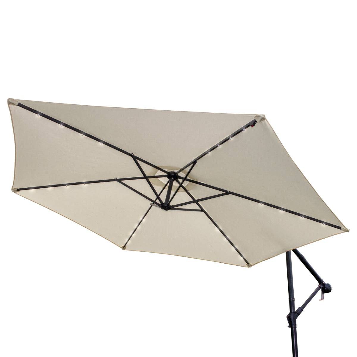 Monstershop - Parasol Crème 3m avec LED's Intégrés - Imagen 3