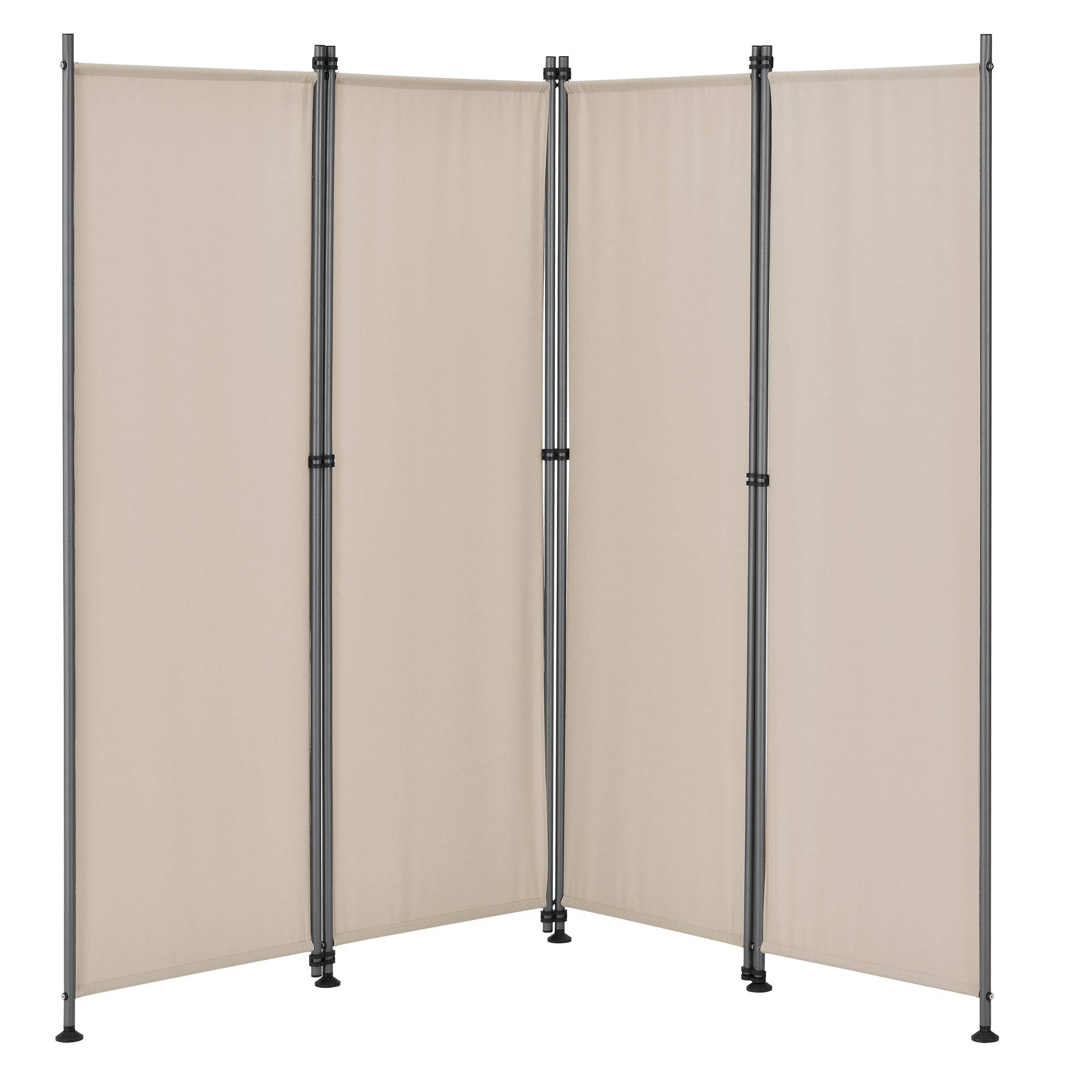 Helloshop26 - Paravent brise-vue barrière protection de l'intimité 215 x 170 cm beige - Imagen 2