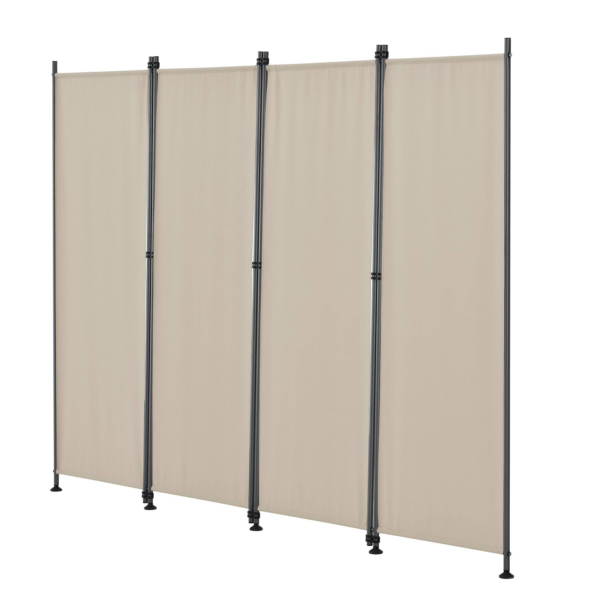 Helloshop26 - Paravent brise-vue barrière protection de l'intimité 215 x 170 cm beige - Imagen 3