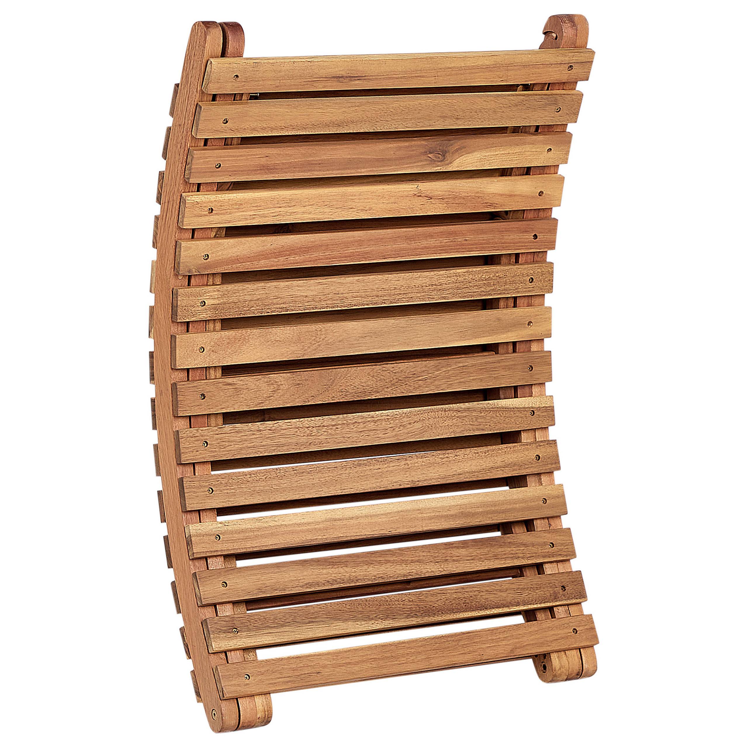 Beliani - Chaise longue Acacia Gris LUINO - Beliani - Imagen 6