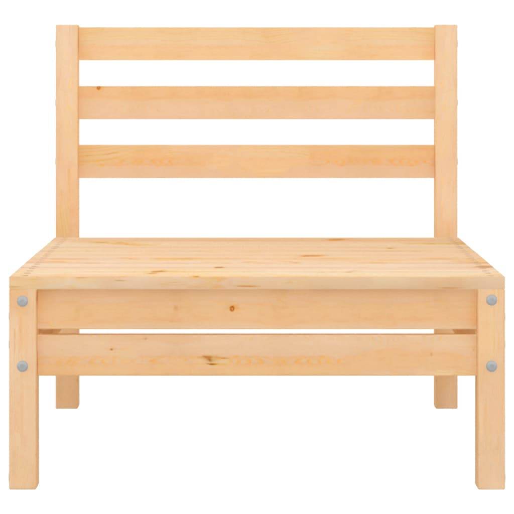 Helloshop26 - Salon de jardin meuble d'extérieur ensemble de mobilier 3 pièces bois de pin massif - Imagen 3
