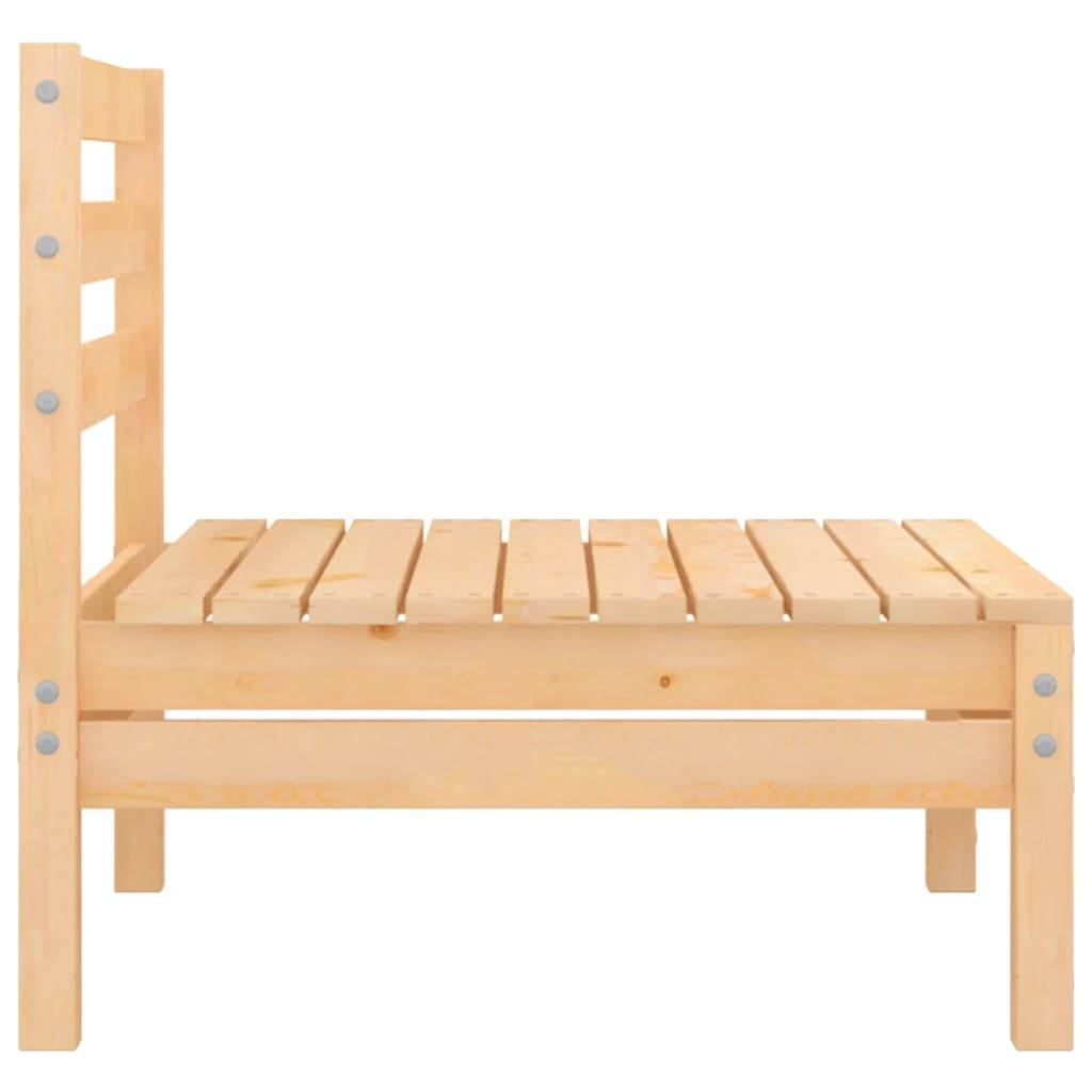 Helloshop26 - Salon de jardin meuble d'extérieur ensemble de mobilier 3 pièces bois de pin massif - Imagen 4