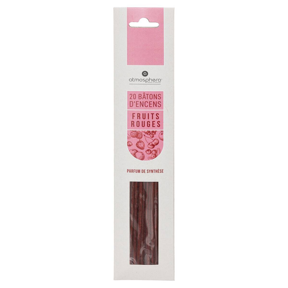 Atmosphera - Lot de 20 bâtons d'encens fruits rouges H25cm - Atmosphera Créateur d'intérieur - Image 2