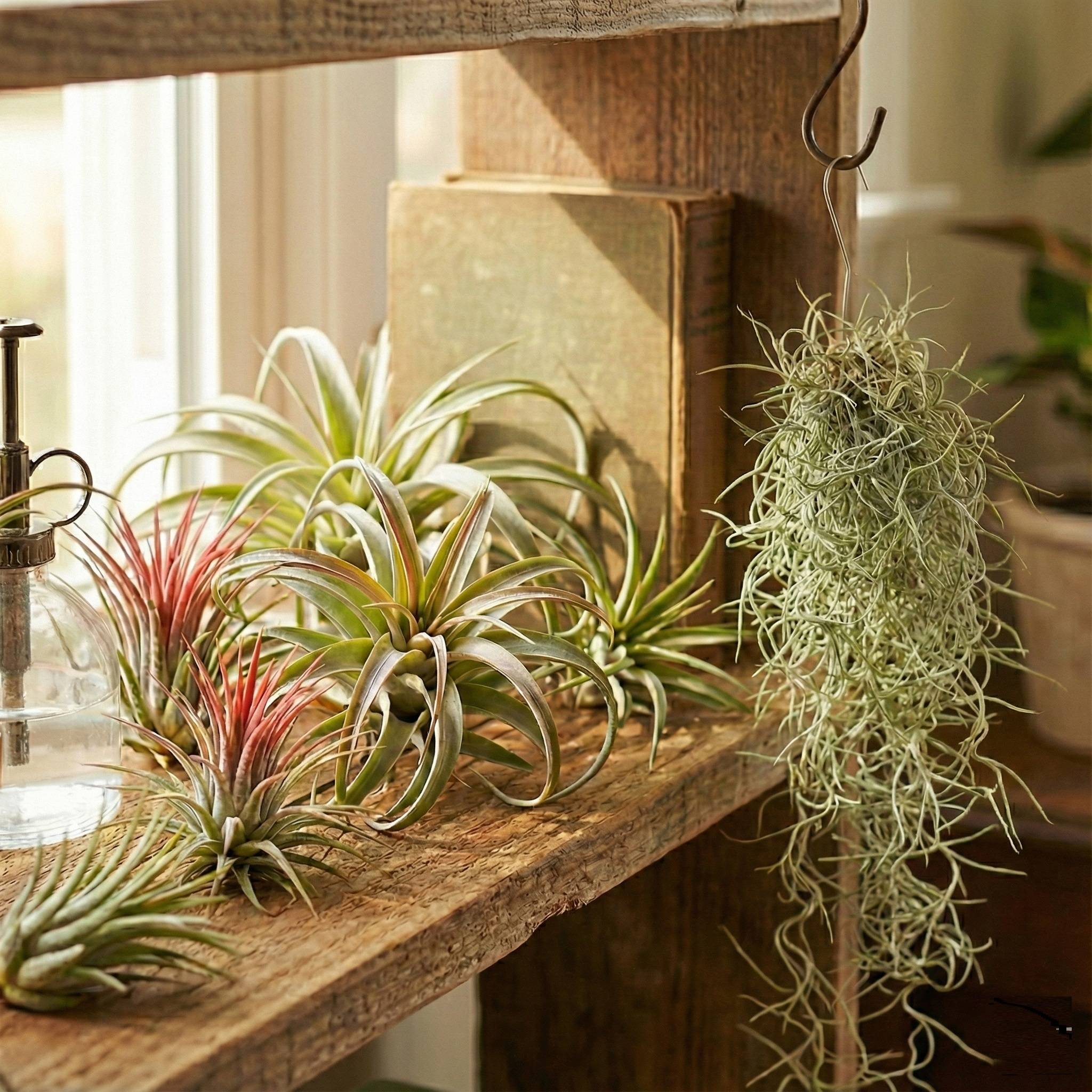 0 - Tillandsia - 13 pièces avec Spray - Plantes Aériennes sans Terre - Image 2