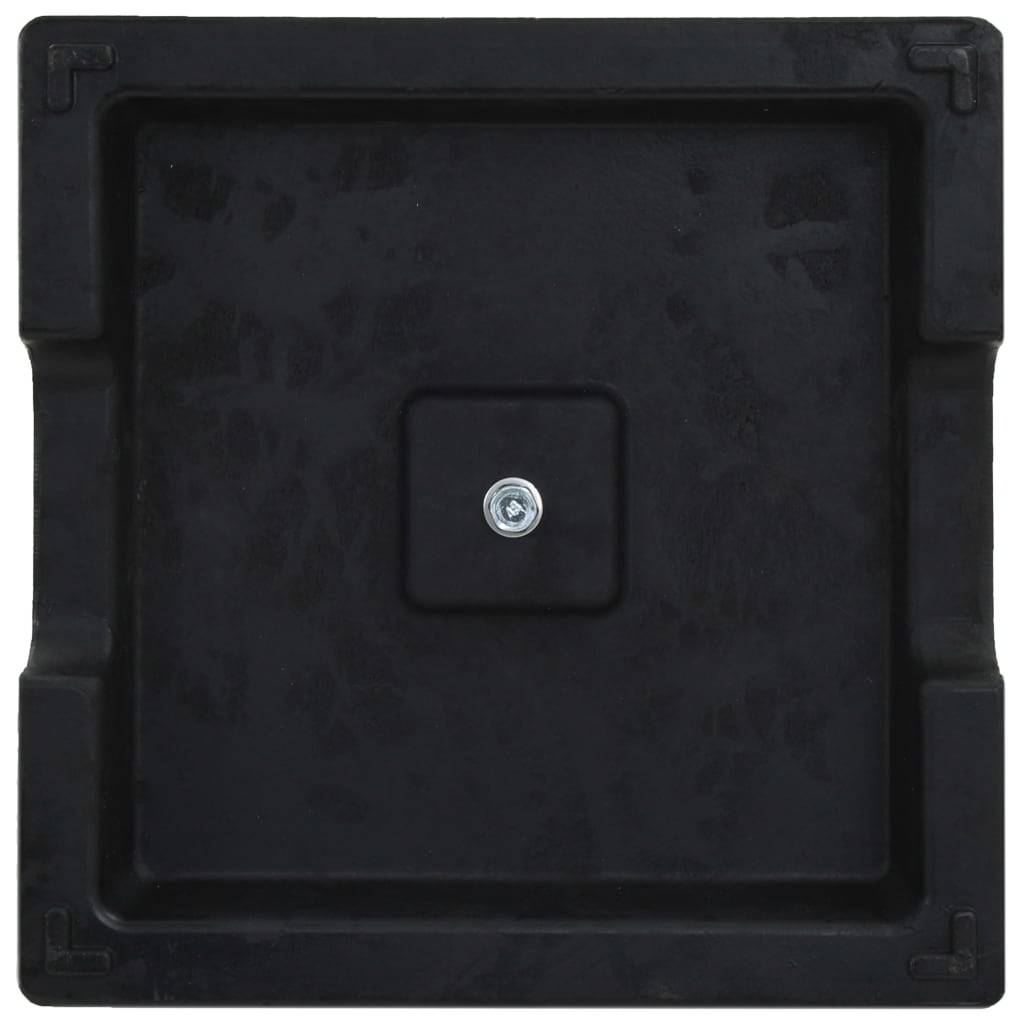 Helloshop26 - Socle pied de parasol résine carré diamètre de 38 et 48 mm noir 8kg - Imagen 5