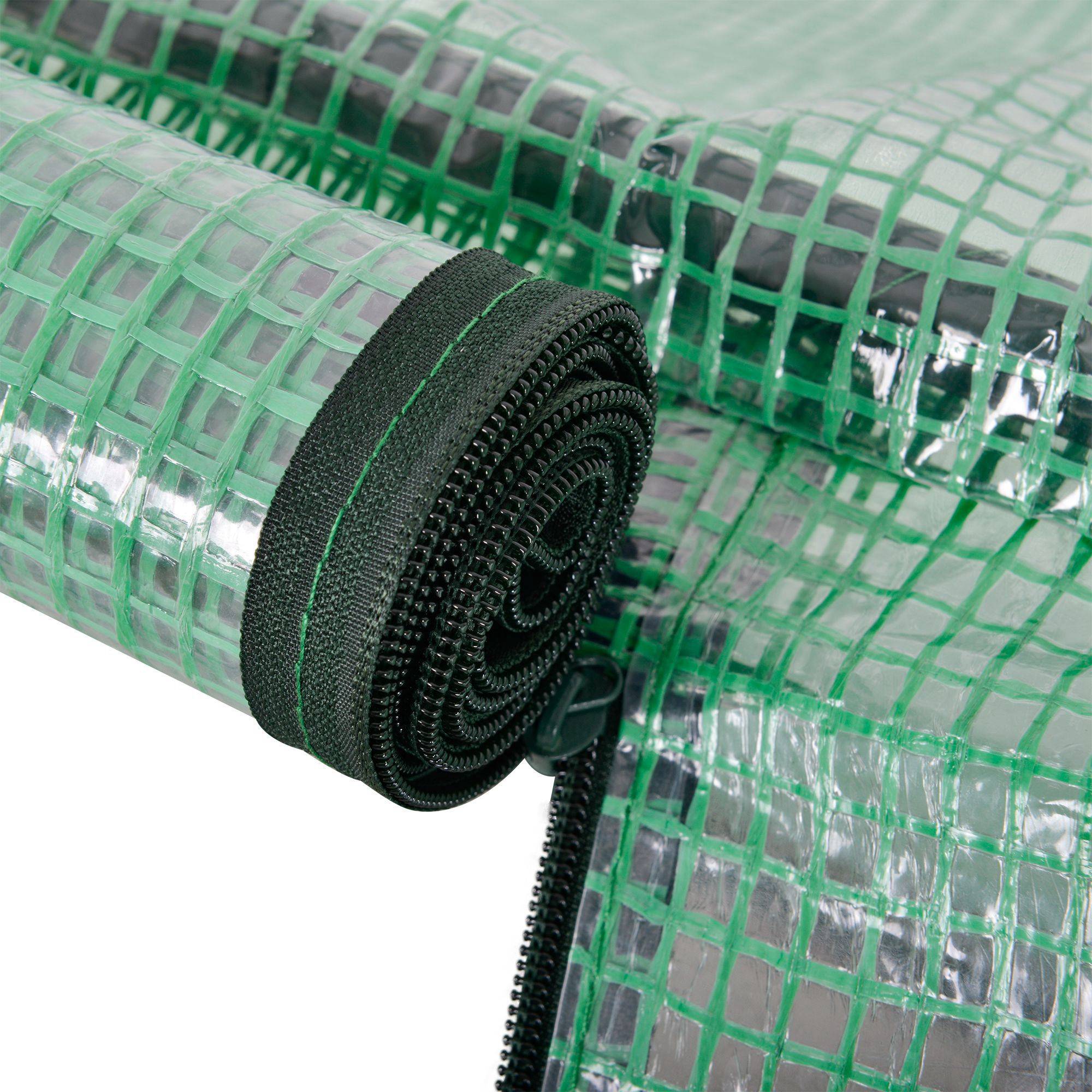 ComfortXL - Mini serre potagère en acier pour semis protection gel et intempéries 200x100x80cm vert - ComfortXL Outdoor Living - Image 10