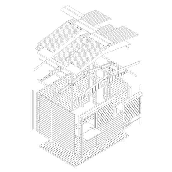 Timbela - Maison de jardin en bois 263 x 336 cm / 6 m² - Étal de marché en bois avec comptoir - Bar jardin - 17 mm d’épaisseur - Timbela M150AZ - Image 7