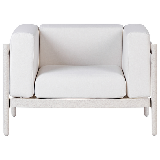 Fauteuil Matière synthétique Beige clair FERRETTI - Beliani - Image 4