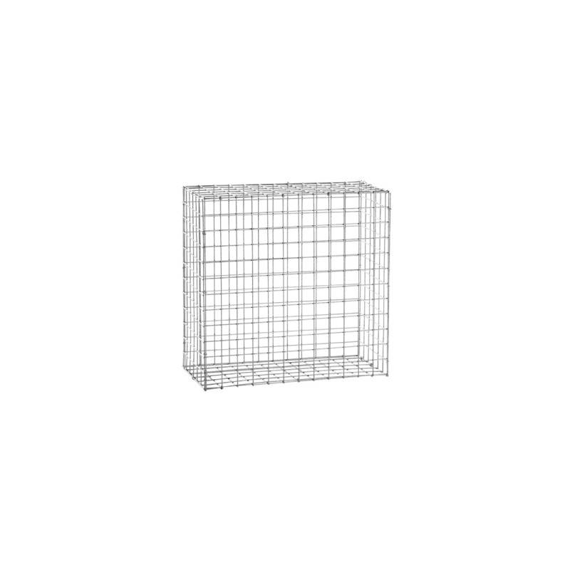 Gabion acier galvanisé L60 x H60 x Pr.30 cm tirants et crampons inclus - Easy Clôture - Imagen 1