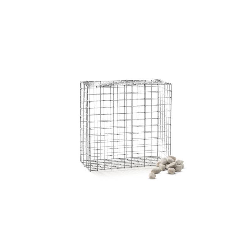Gabion acier galvanisé L60 x H60 x Pr.30 cm tirants et crampons inclus - Easy Clôture - Imagen 2