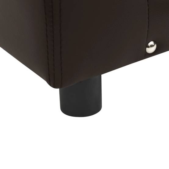 Canapé petit chien similicuir couchage confortable pour salon Marron 81x43cm – ComfortXL Pet Living - Image 6