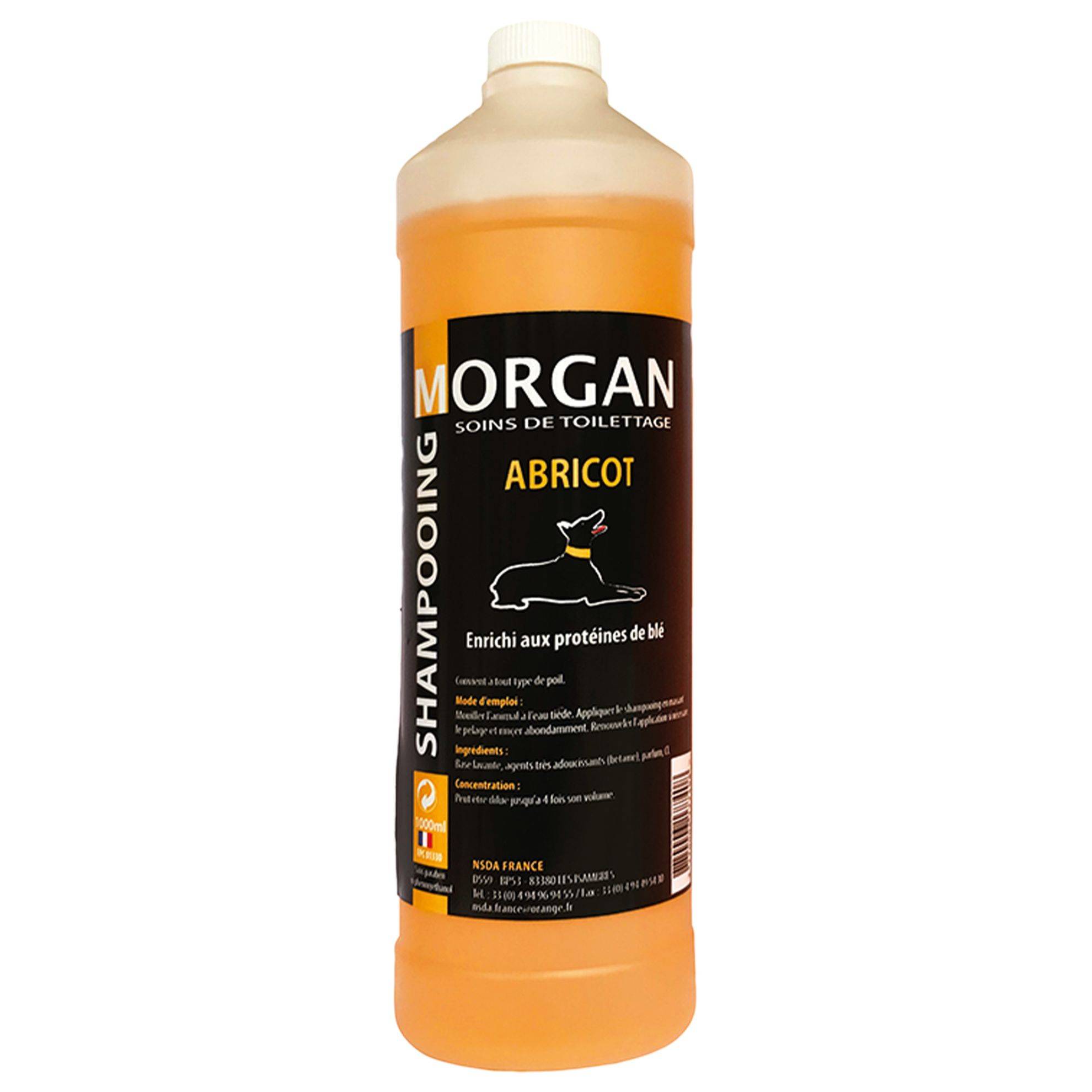 Shampoing protéiné à l'abricot Morgan : 1L MORGAN