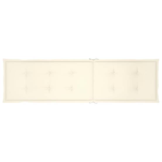 Helloshop26 - Transat chaise longue bain de soleil lit de jardin terrasse meuble d'extérieur avec repose-pied et coussin acacia solide - Imagen 7