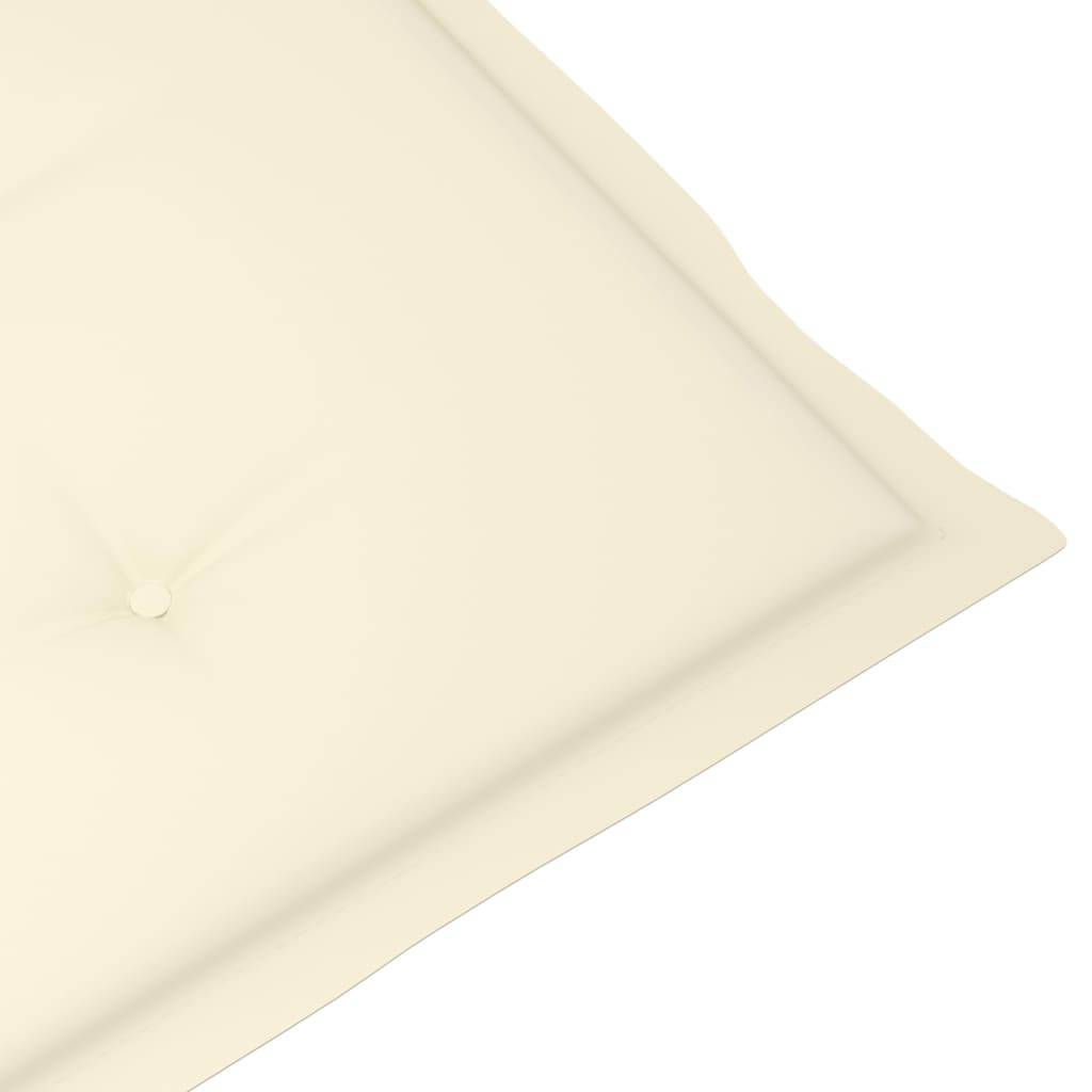 Helloshop26 - Transat chaise longue bain de soleil lit de jardin terrasse meuble d'extérieur avec repose-pied et coussin acacia solide - Imagen 8