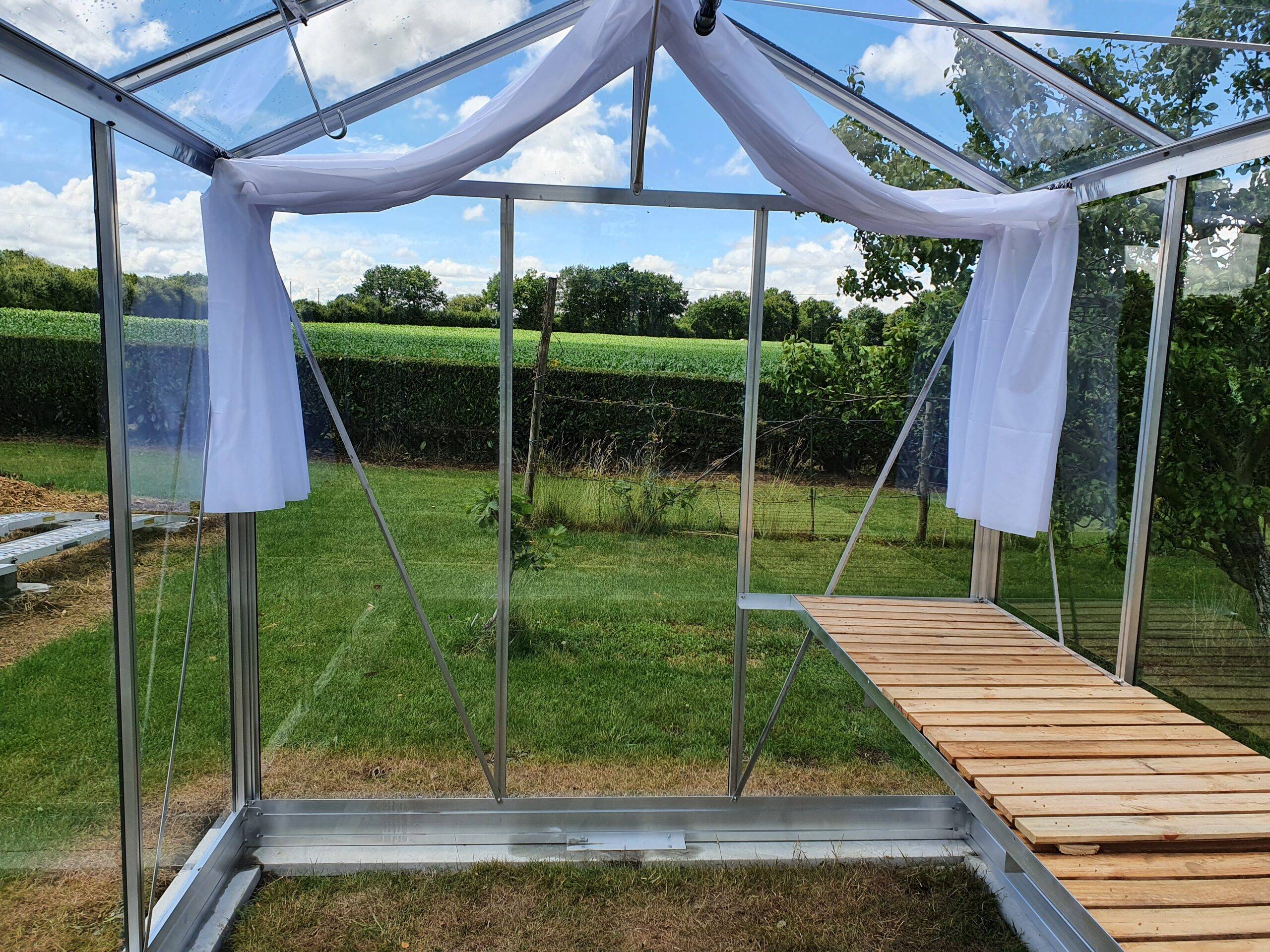 Serre en verre trempé - Euro Maxi - Alu - 5m² - GRIS ALUMINIUM - L'atelier des serres - Imagen 5