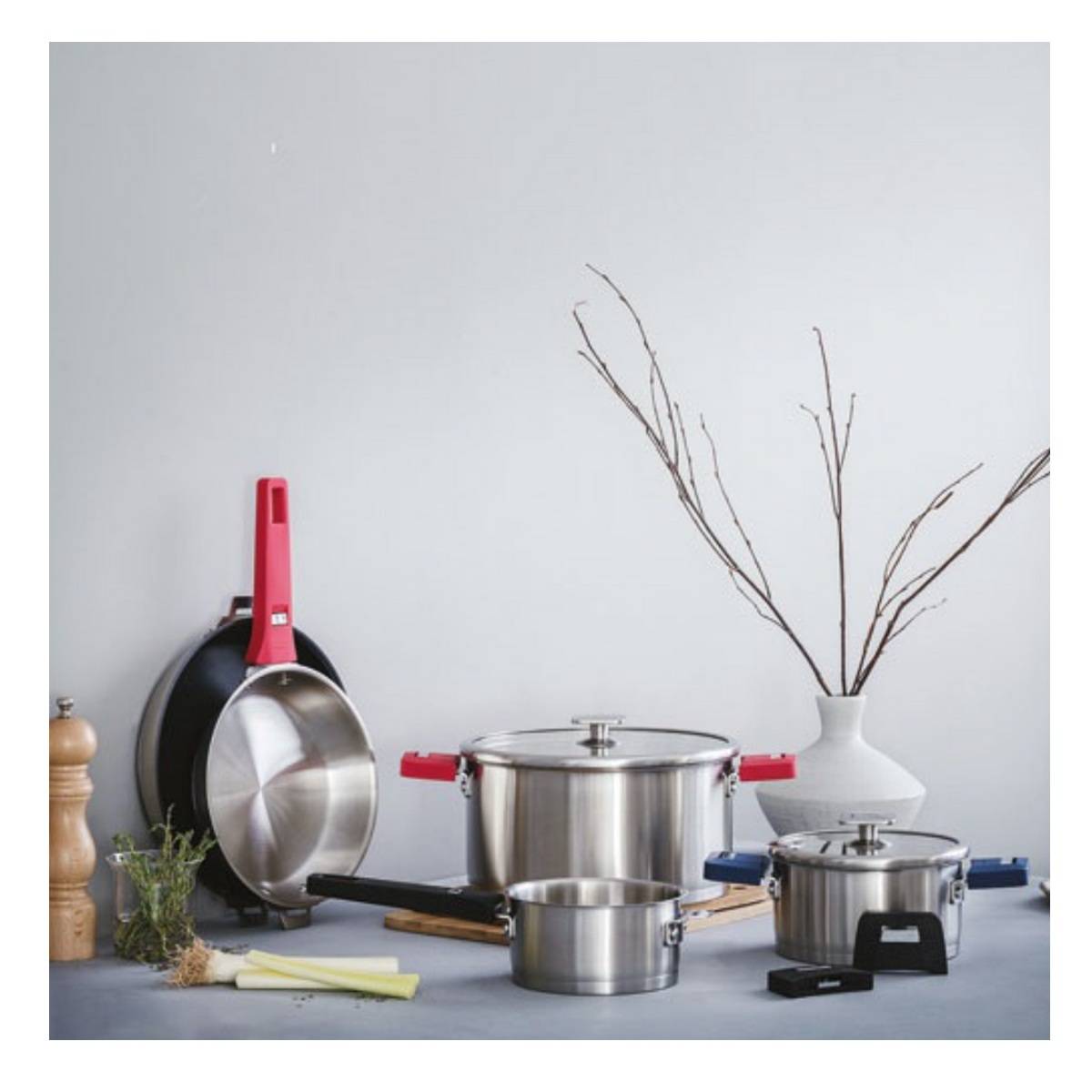 Poêle inox amovible combi 20 cm - Image 3