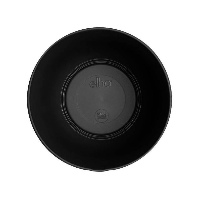 Elho - Pot De Fleur - Elho - Jazz Rond - Noir - ø 26 X H 24 Cm - Intérieur - 100% Recyclé - Imagen 2