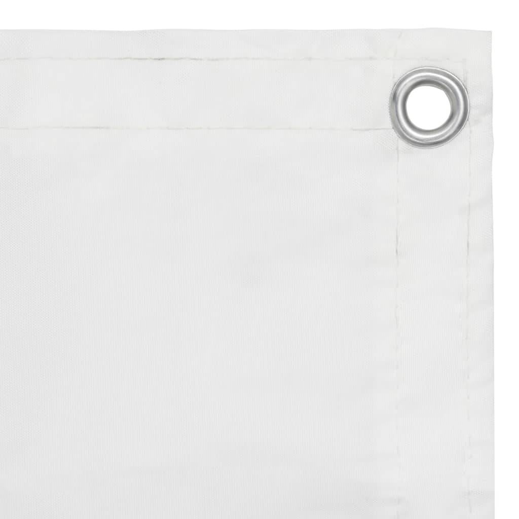 Helloshop26 - Écran de balcon brise pare vue protection confidentialité 120 x 300 cm tissu oxford blanc - Imagen 2