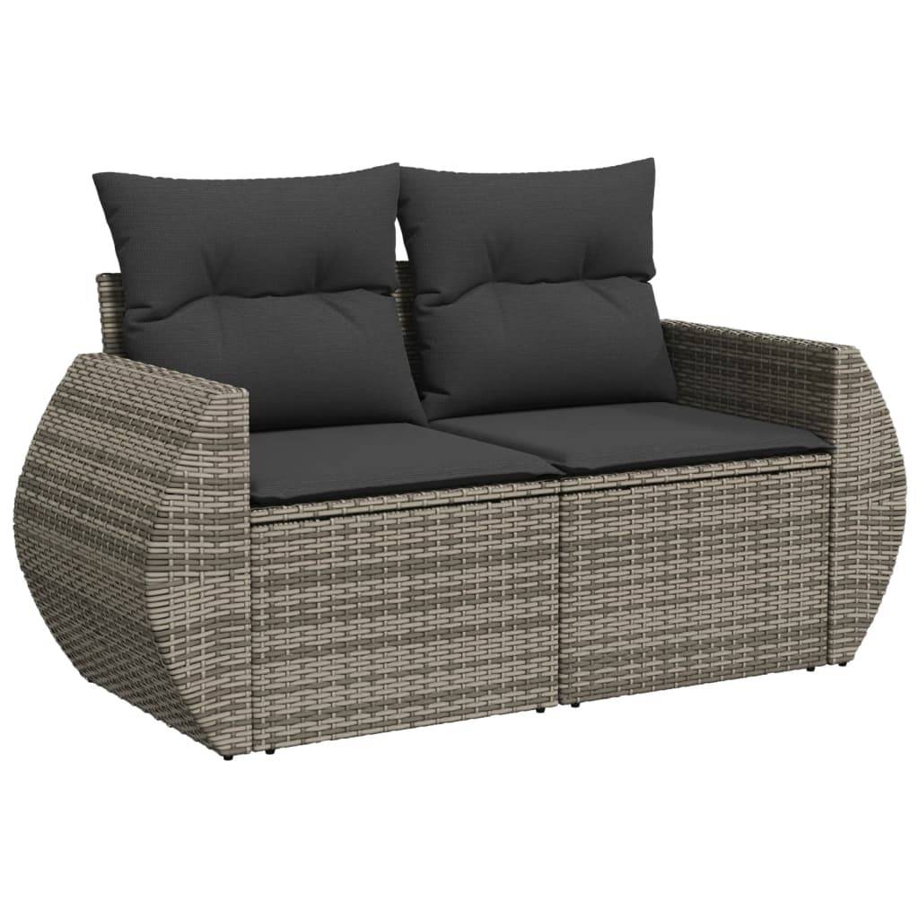 Salon de jardin bas 10 places en résine tressée confortable modulable Gris Anthracite – ComfortXL Outdoor Living - Image 3