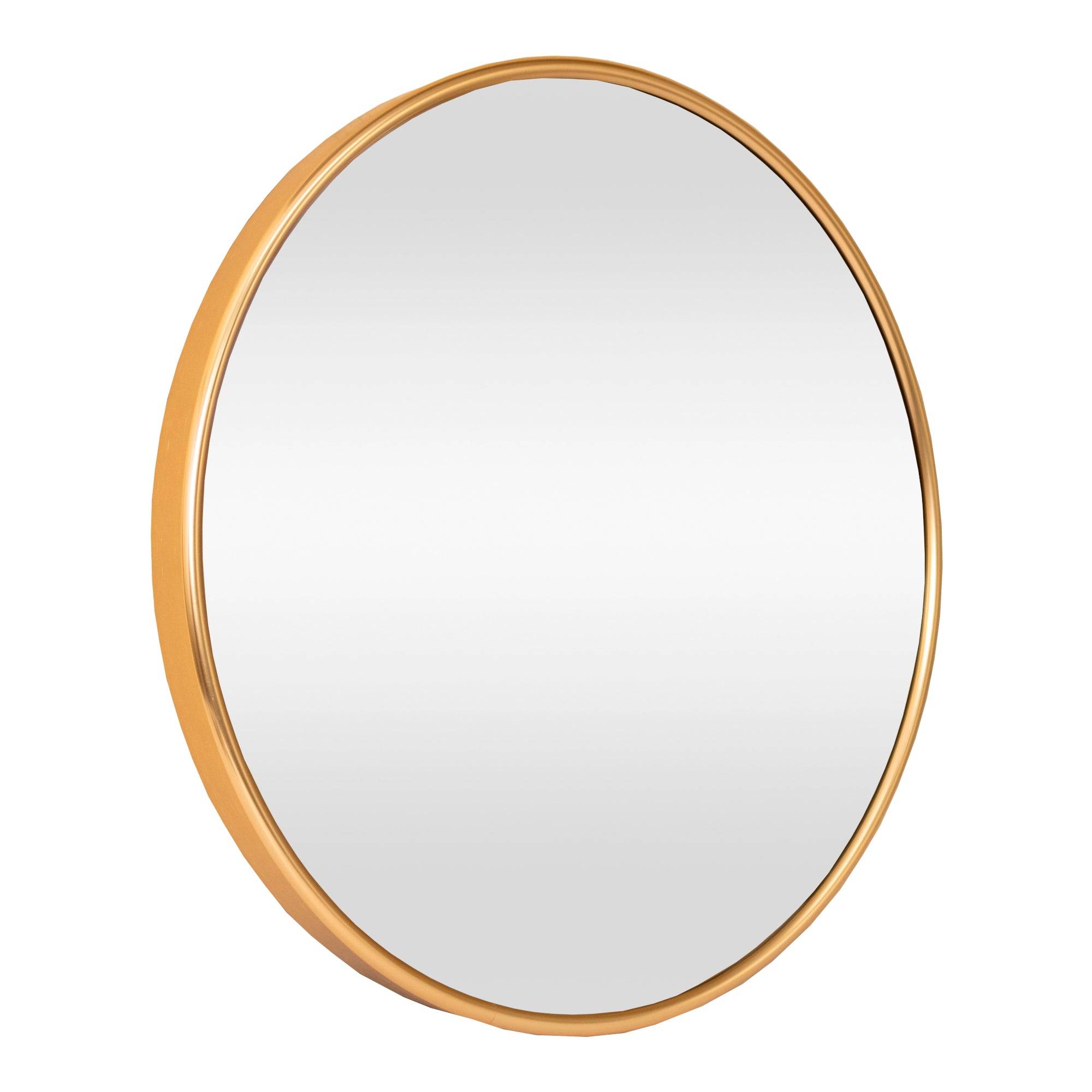 Helloshop26 - Miroir mural rond 50 cm doré - Image 1