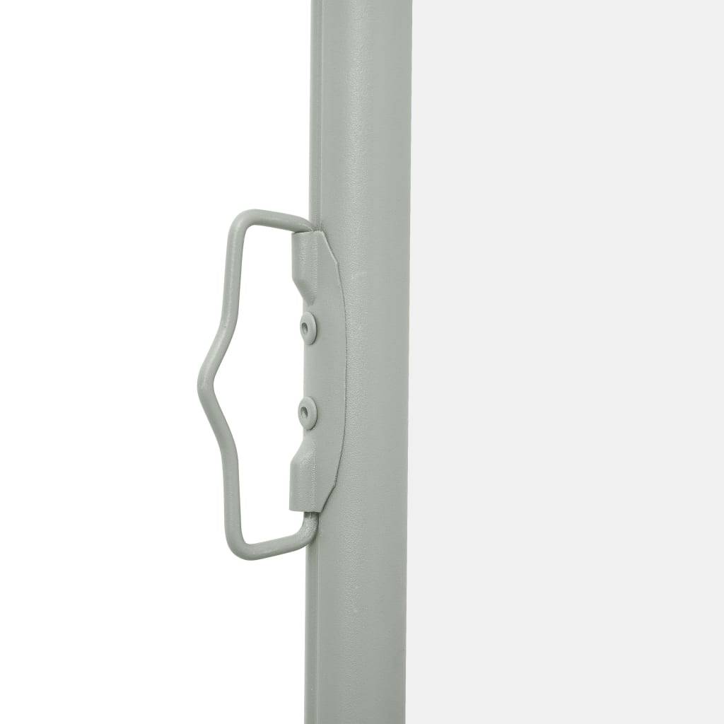 Helloshop26 - Auvent paravent store brise-vue latéral rétractable de patio jardin terrasse balcon protection visuelle écran 120 x 500 cm crème - Imagen 3
