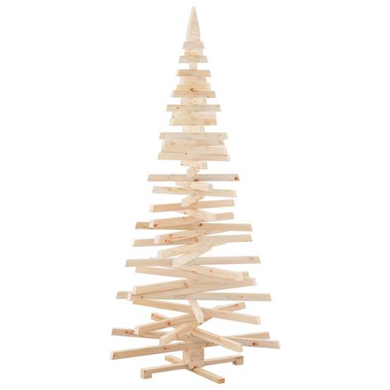 ComfortXL - Sapin de Noël Design en Bois de Pin Massif Branches Ajustables Naturel 210 cm – ComfortXL Outdoor Living - Image 2