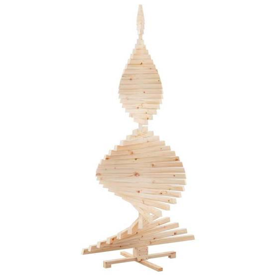 ComfortXL - Sapin de Noël Design en Bois de Pin Massif Branches Ajustables Naturel 210 cm – ComfortXL Outdoor Living - Image 6