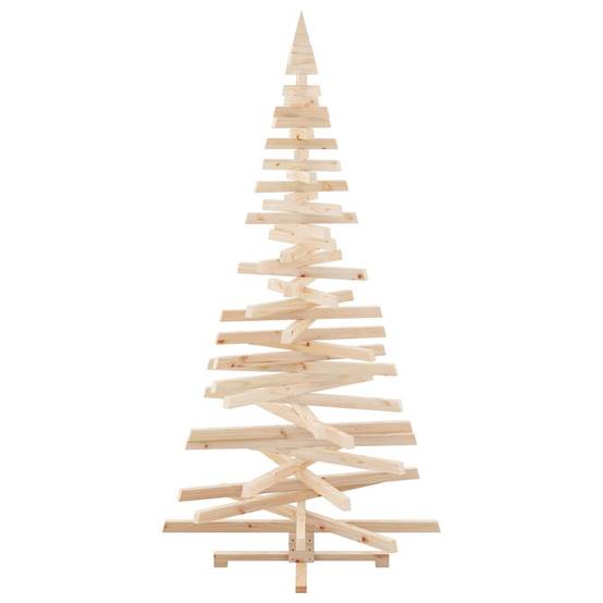 ComfortXL - Sapin de Noël Design en Bois de Pin Massif Branches Ajustables Naturel 210 cm – ComfortXL Outdoor Living - Image 7