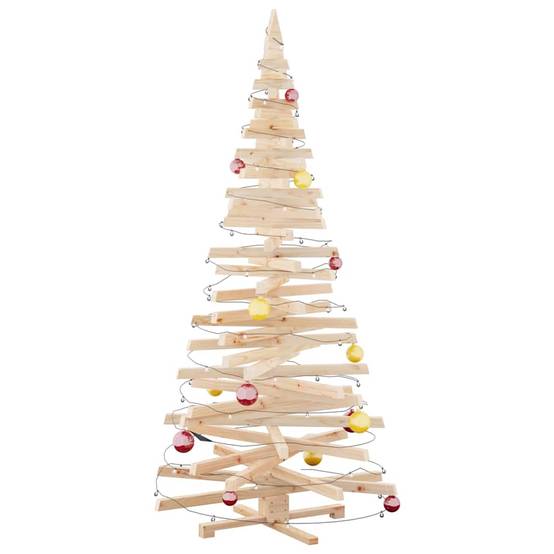 ComfortXL - Sapin de Noël Design en Bois de Pin Massif Branches Ajustables Naturel 210 cm – ComfortXL Outdoor Living - Image 3