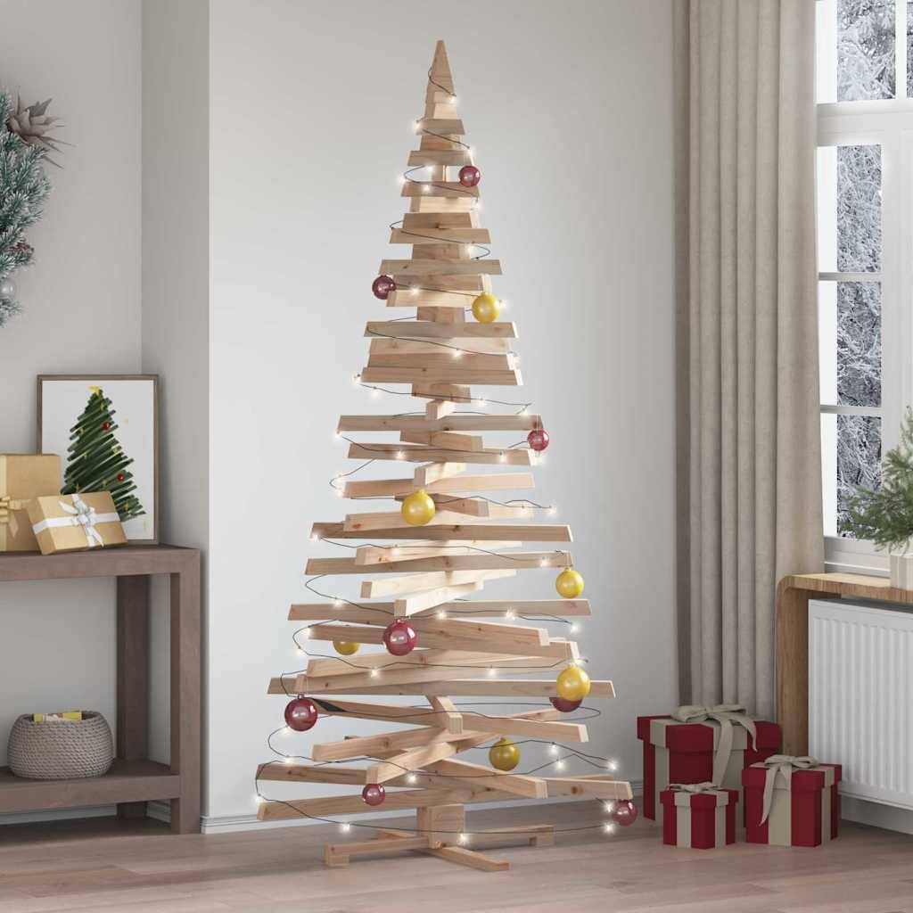 ComfortXL - Sapin de Noël Design en Bois de Pin Massif Branches Ajustables Naturel 210 cm – ComfortXL Outdoor Living - Image 1