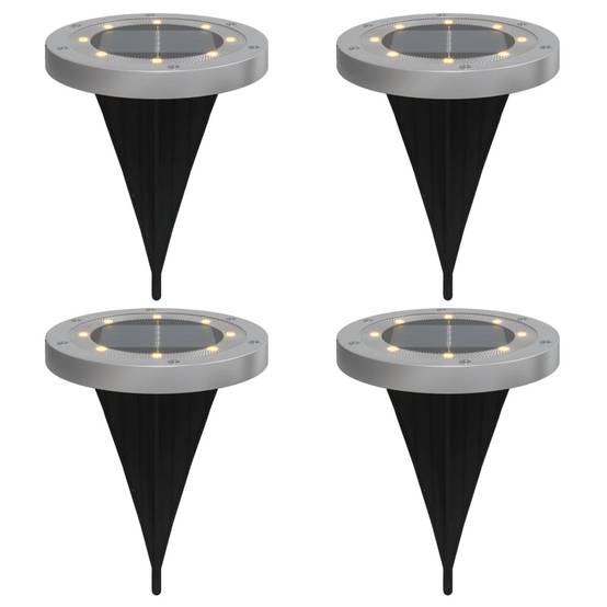Lampe d'extérieur - Lampe de jardins solaires de sol et piquets de sol 4 pcs-JU793 - Image 1