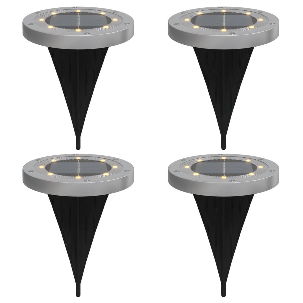 Lampe d'extérieur - Lampe de jardins solaires de sol et piquets de sol 4 pcs-JU793 - Image 1