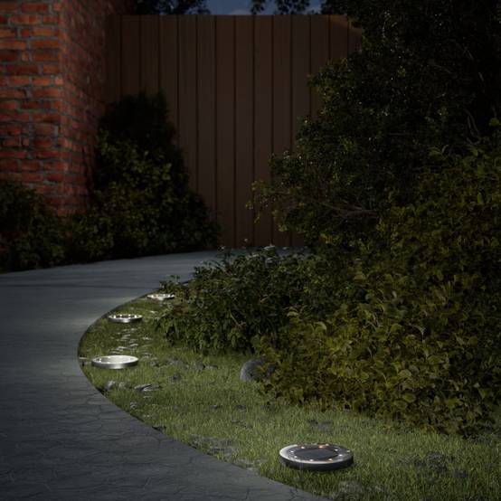 Lampe d'extérieur - Lampe de jardins solaires de sol et piquets de sol 4 pcs-JU793 - Image 2
