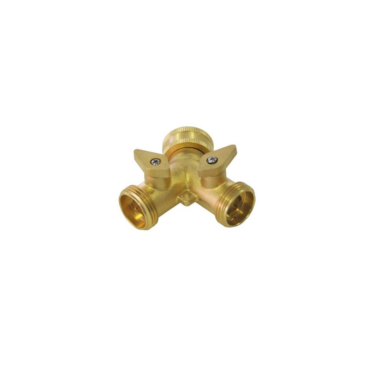 Raccord Y en laiton 3/4" - Image 1