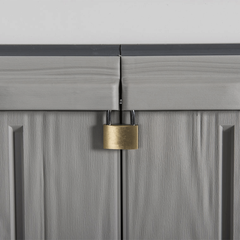 Armoire de jardin basse FLORIDA XL - Gris - Image 5